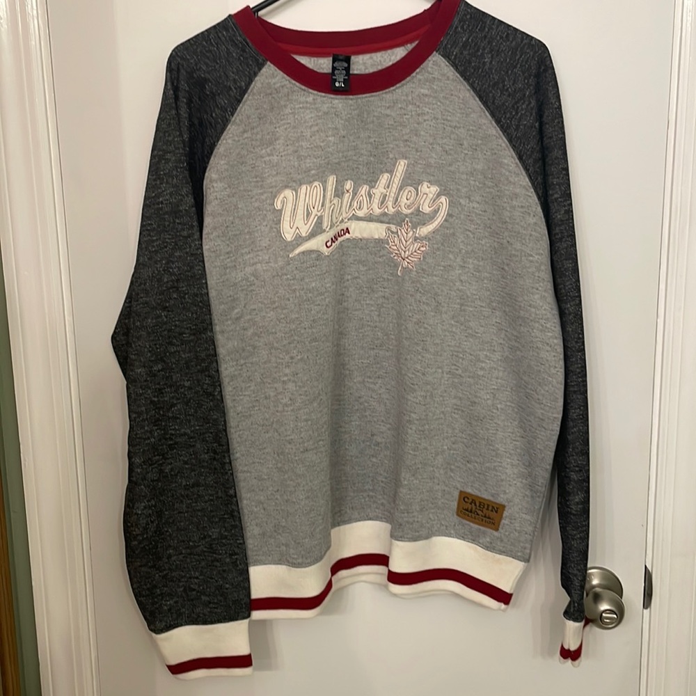 Large men’s crew neck.